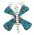 Southwest Large Statement Turquoise Butterfly Ring Size 8-3/4 PS73019